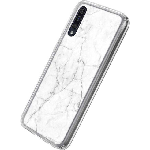 White Marble Galaxy A50 Clear Case